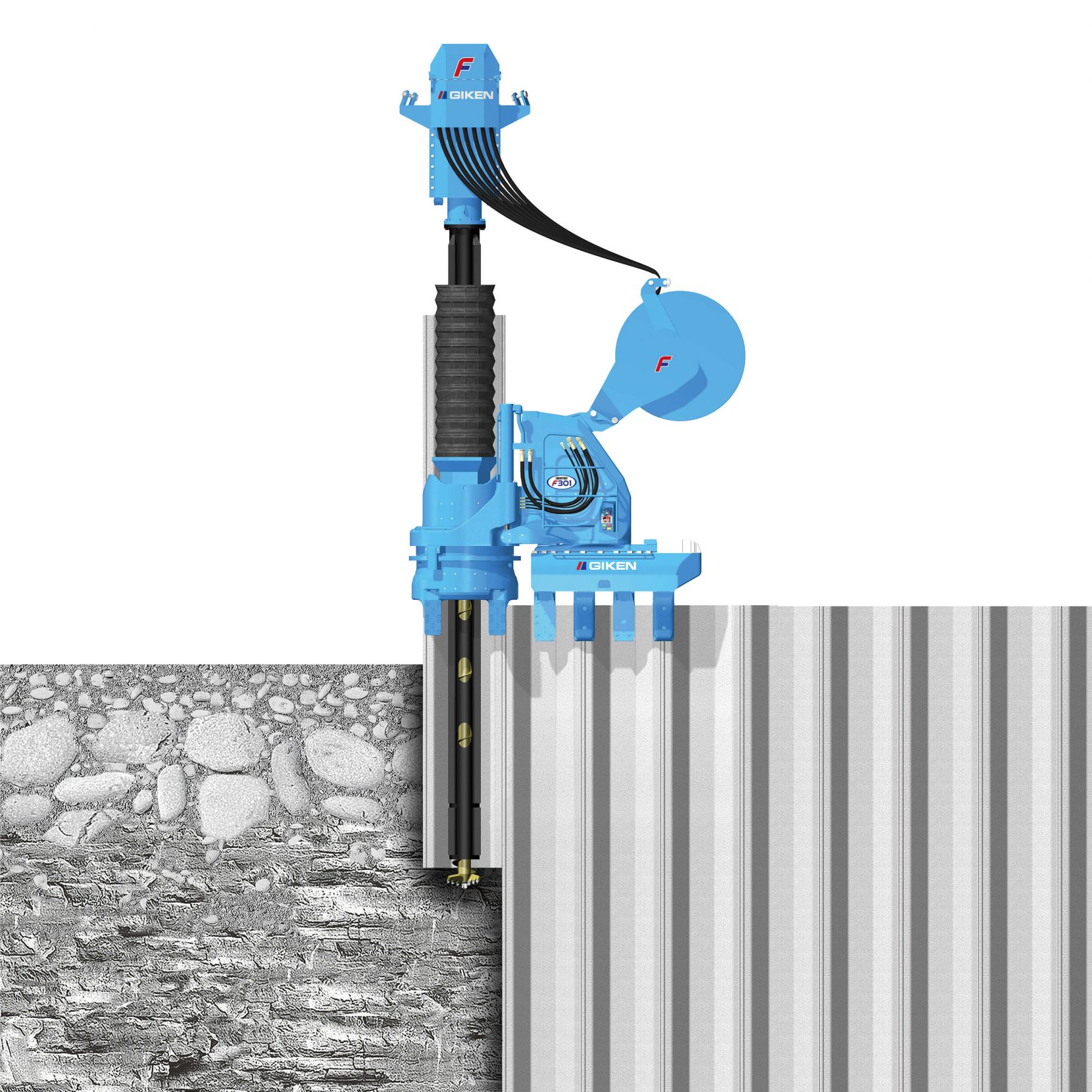 硬質地盤クリア工法 ｜ 株式会社﨑山組 SAKIYAMA GUMI Co.